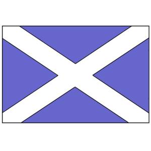 Disegno di Bandiera Scozzese a colori