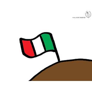 Disegno di Bandiera sulla Montagna a colori