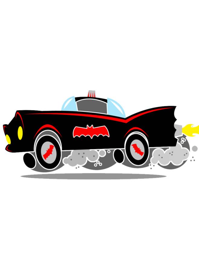 disegno di Batmobile a colori