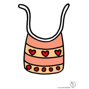 Disegno di Bavaglino a colori