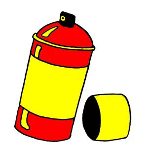Disegno di Bomboletta Spray a colori