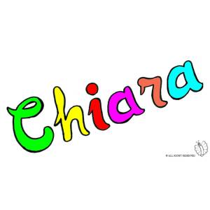 Disegno di Chiara a colori