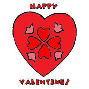 Disegno di Cuore San Valentino a colori