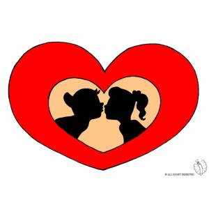 Disegno di Cuore San Valentino a colori