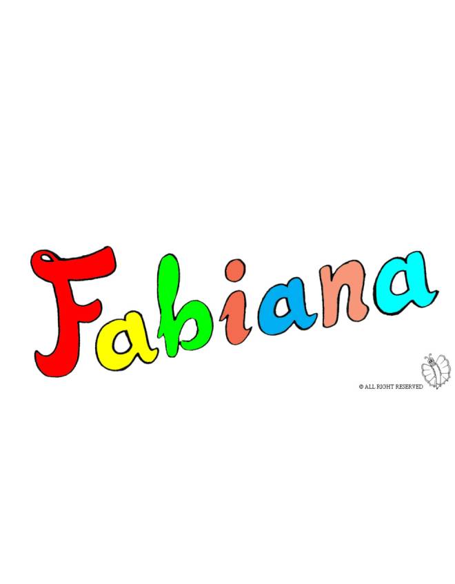 disegno di Fabiana a colori