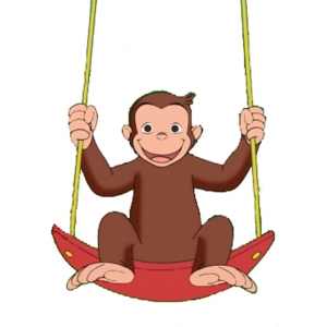 Disegno di George Scimmia a colori