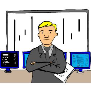 Disegno di Giornalista a colori