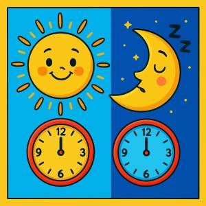 Disegno di Il Giorno e la Notte a colori