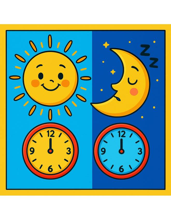 disegno di Il Giorno e la Notte a colori