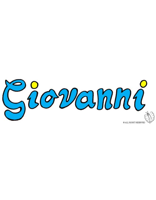 disegno di Giovanni a colori