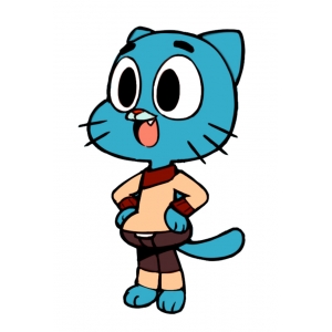 Disegno di Gumball a colori