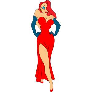 Disegno di Jessica Rabbit a colori
