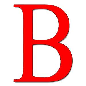 Disegno di Lettera B a colori
