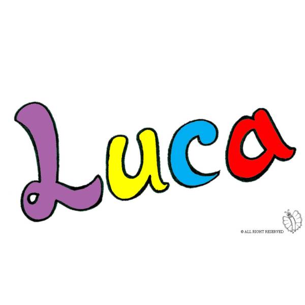 Disegno di Luca a colori