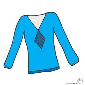 Disegno di Maglietta Donna a colori