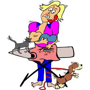 Disegno di Mamma Tuttofare a colori