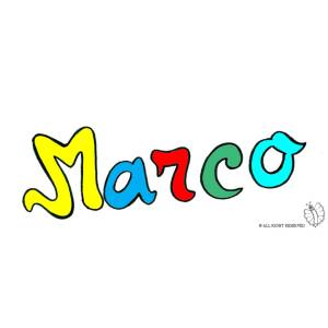 Disegno di Marco a colori