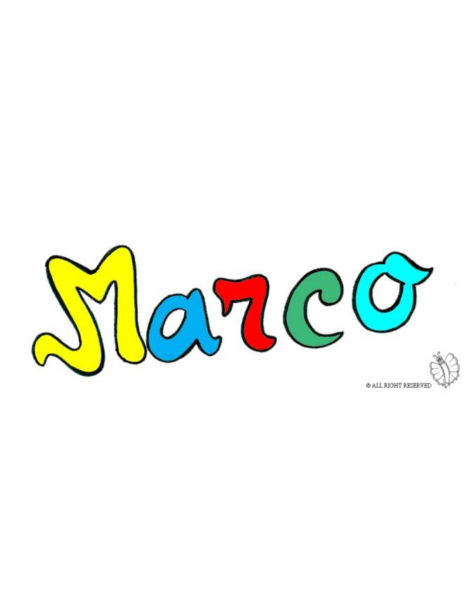 disegno di Marco a colori