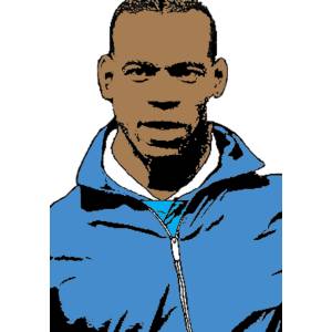 Disegno di  Mario Balotelli a colori
