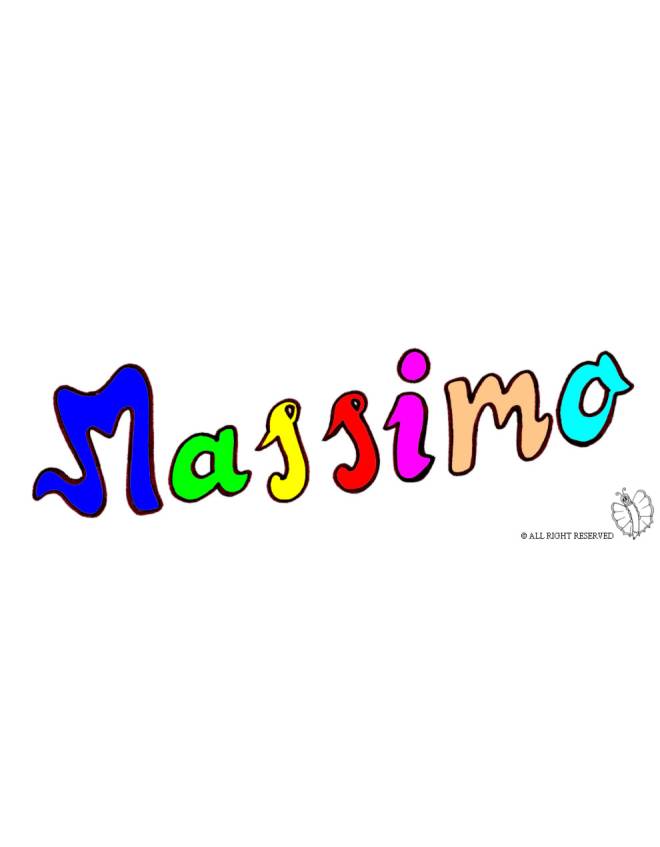 disegno di Massimo a colori