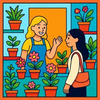 Disegno di Negozio di Piante a colori