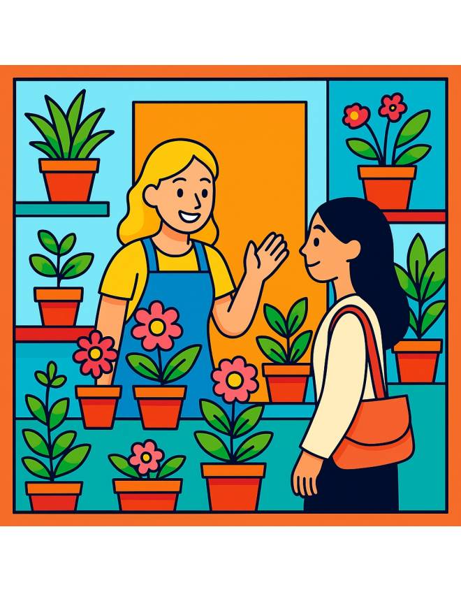 disegno di Negozio di Piante a colori