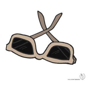 Disegno di Occhiali da Sole a colori