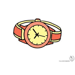 Disegno di Orologio Gioielli a colori