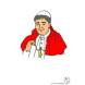 Disegno di Il Papa a colori