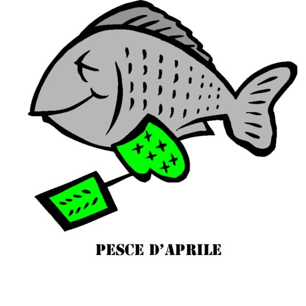 Disegno di Pesce di Aprile a colori