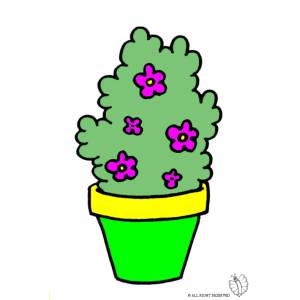 Disegno di Pianta di Fiori a colori