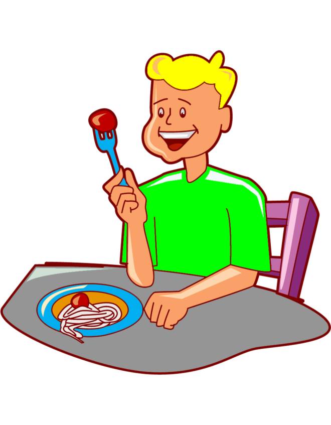 disegno di Piatto Spaghetti e Polpette a colori