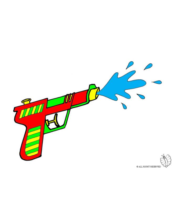 disegno di Pistola ad Acqua a colori