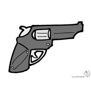 Disegno di Pistola Revolver a colori