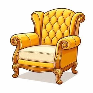 disegno di Poltrona di Lusso a colori