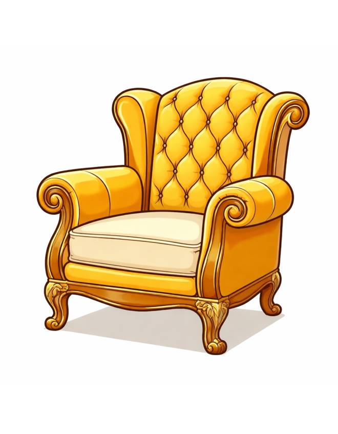 disegno di Poltrona di Lusso a colori