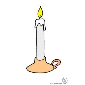 Disegno di Portacandele a colori