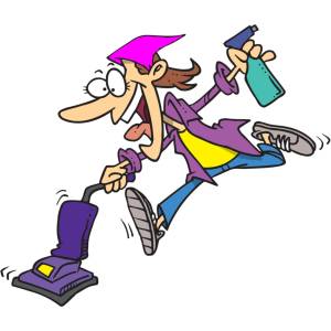 Disegno di Pulire la Casa a colori