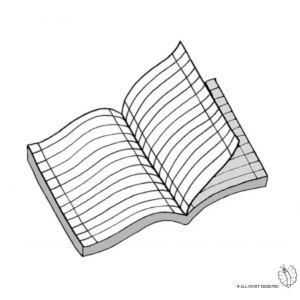 Disegno di Quaderno a Righe a colori