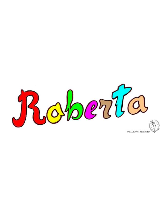 disegno di Roberta a colori