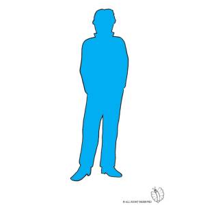 Disegno di Sagoma di Uomo a colori
