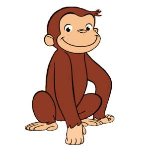 Disegno di Scimmietta George a colori