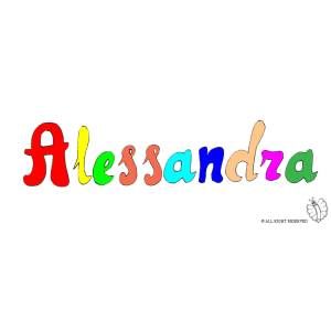Disegno di Alessandra a colori