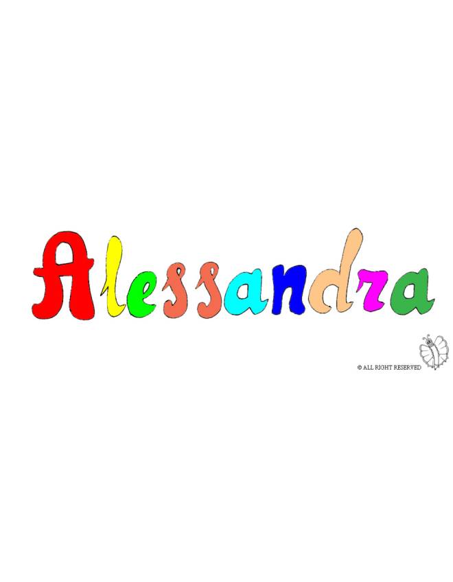 disegno di Alessandra a colori