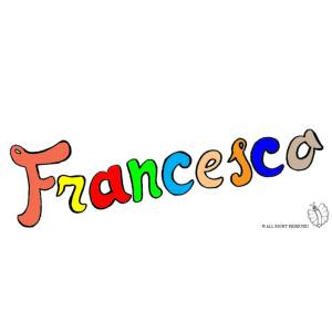 Disegno di Francesco a colori