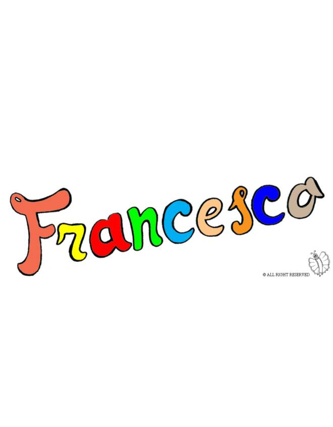 disegno di Francesco a colori