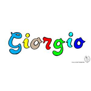 Disegno di Giorgio a colori
