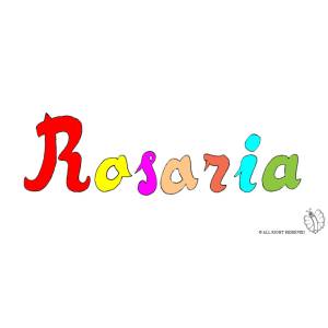 Disegno di Rosaria a colori