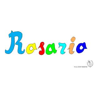 Disegno di Rosario a colori