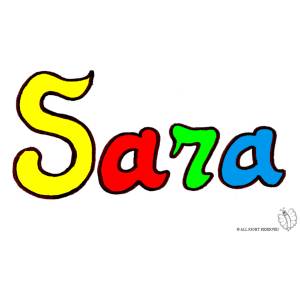 Disegno di Sara a colori